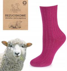 CERBER Nyomásmentes báránygyapjú zokni Art. 0251 36-38 Fukszia (BEZUCISKOWE SKARPETKI Z WEŁNY JAGNIĘCEJ)