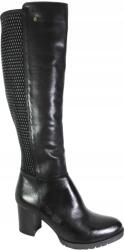 Simen Női csizma Simen 6448A MÉRET40 Bőr Fekete Lico Stretch Magassarkú (6448A)