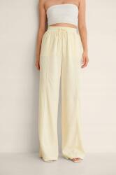 NA-KD Krémszínű Hosszú Szárú Nadrág Laza Kötés Na-kd 40