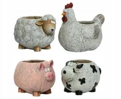 Kaemingk Virágtartó fedél Tehén Bárány Malac virágtartó Állatok