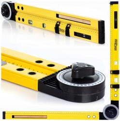 Kraft&Dele Állítható Szögmérő 600 Építőipari Lakatos Szögmérő Alumínium (KD-10442 kątomierz)