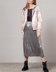 Stradivarius Ezüst Magas Derekú Szoknya (M) (595626)