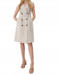 Mohito FC27111 Blézer Ruha MIDI Ujjatlan Kétsoros Gombokkal (25) S