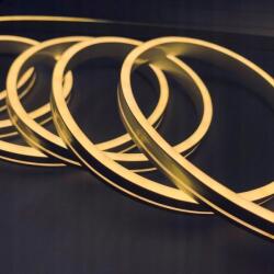 LEDoneLED Neon Led 12V Szilikon 4x10 R2, 5 Meleg Fehér IP67 (n4x10ww)