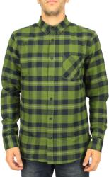 Solid zöld kockás ing, Size S, pamut, hosszú ujjú (396046)