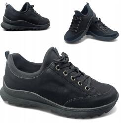  Női Félcipők 39 Sportcipők Kényelmes Fekete Bebújós Túracipők (Unisoft 25PB02-9482)