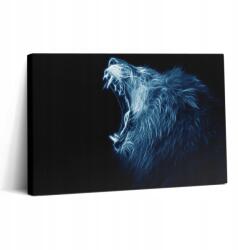 Wallfluent Vászonkép Canvas Vászonkép Fa Kerettel Konyha Vad Beszéd Oroszlán Test 30x20 (010030010150000074523)