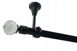 ESTAdeco Mennyezeti Függönykarnis Fekete 19 mm Crystal 280 cm solo (karnisz I SUFIT 19mm CRYSTAL Czarny solo)