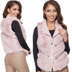 S'west 534_ M/38 _szőrme Mellény Öko Bőr Zipzár