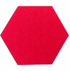 Filc-parafa hexagon 15x17 cm Piros Dekorációs panel (F007)