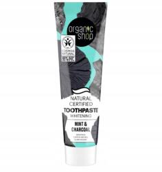  Organik Shop Fogkrém fehérítő menta és faszén 100g (4743318142708)