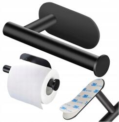 DAZMA WC-papír tartó akasztó fúrás nélkül öntapadós Loft fekete (UCP-M)