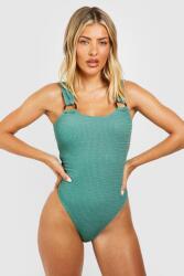 Boohoo IC51106 Boohoo Texturált Fürdőruha O-gyűrűs Vállpántokkal (30) XL
