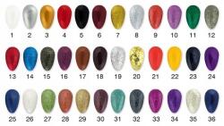 Ados körömdíszítő lakk No. 34 art nail lila csillámos