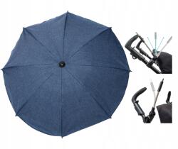 Skyline Esernyő babakocsihoz sötétkék Len kerek napellenző 75cm UV50 szűrő (PS20160s013)