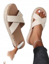 Shein Flip-flop Papucs Espandryle Krémszínű 40__40 (5900446012306) - allegro - 3 835 Ft