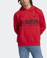 Adidas Piros Csíkos Pulóver Logó IA1809 (s) (588455)
