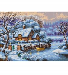 Ariadna nyomott mintás vászon 53x39 hímzés minta 9011 (epasma)