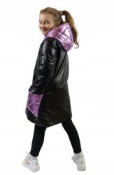  Átmeneti kabát Metál lila 134-es