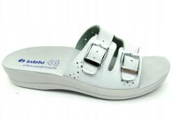Inblu Vr 8B bőrre állítható női flip-flop papucs lapos fehér méret 37 (VR-8B)