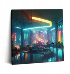 Wallfluent Vászonkép Canvas Dekoratív Étkező Város Cyberpunk Stílusban (010030010270000075387)
