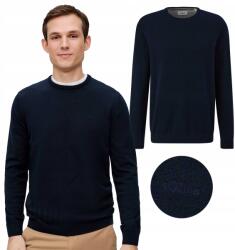 s.Oliver Férfi pulóver s. Oliver sötétkék 3XL Regular Fit kis logó kerek nyakkivágással (10.3.11.17.170.2143173.5978.3XL)