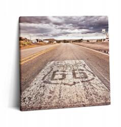Wallfluent Prémium Vászonkép Szoba Route 66 Amerikai Állami út 60x60 (010030010270000074751)