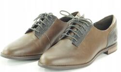 Timberland női félcipő barna kötött bőr mokaszin méret 36 (A1KM8)