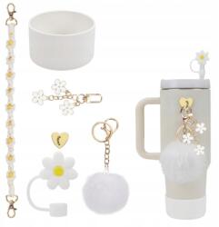  Pohár Kiegészítő Tartó Díszek Poharakhoz Kulcstartó Szett (Akcesoria do Kubka termicznego)