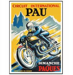  Poszter Motor Versenyzés Vintage Sport Poszter 50x70 (Plakat na ścianę motor wyścigi)