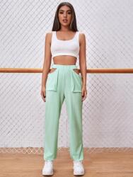 Shein IC64314 Shein Menta Színű Nadrág Kivágásokkal (25) Xs