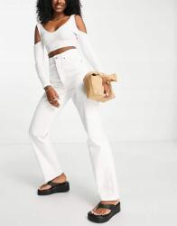 Topshop Fehér Egyenes Szárú Farmer Gombok (44) (568890)