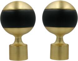 ESTAdeco Gömb Végződés szett 2db. Függönykarnis Ø 19 Réz Matt