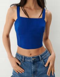 Mohito IC92205 Crop Top Kobalt Vállpántos Cipzáras M