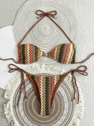 Shein KC35315 Shein Hímzett Kétrészes Fürdőruha (37) M