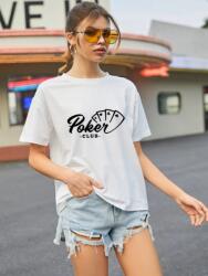 Shein Női Póló Fehér Klasszikus 42 XL Eda