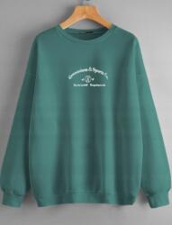 Shein Női Pulóver Zöld Klasszikus Print 38 M