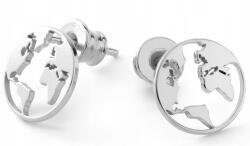 Giorre Fülbevaló stiftes földgömb, 925 ezüst Giorre