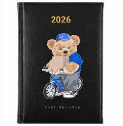 FunnyCase Könyvnaptár 2026 Fast Delivery Fekete tervező határidőnapló Ajándék Wz (Kalendarz Czarny FAST DELIVERY)