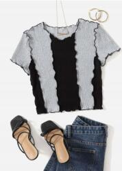 Shein Női Póló Csíkos Klasszikus Basic 38M Eda