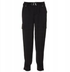 Guess Női nadrág Guess Emi fekete cargo divatos elegáns szatén méret S (W1BB1WELD2 JBLK)