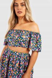 Boohoo LC82314 Boohoo Bardot Felső Nyitott Vállú Virágmintás (35) XXL