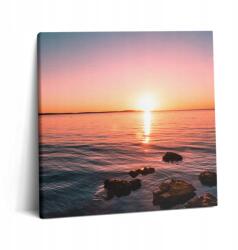 Wallfluent Fotó Vászonkép Canvas Fa Keret Szoba Sziklák Naplemente 60x60 cm (010030010270000075797)