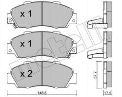 Metelli Fékbetét. honda Cr-v 97- 22-0298-0/MET