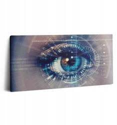 Wallfluent Canvas Vászon Falikép Modern Edzőterembe Női Szem 100x50 cm (010030010010000075111)