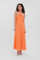 VERO MODA Chiffon ruha, maxi, (S) méret, narancssárga, 100% poliészter, vállpántokkal (473894)