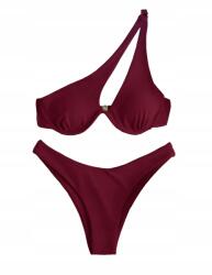 Shein Bordó Csíkos Fürdőruha Felső 36 S__s