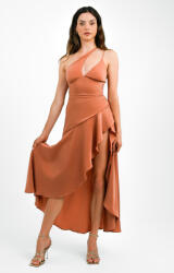 Bardot Szatén Aszimmetrikus Ruha (36) (570404)