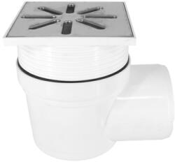 Des Csatornarács állítható fi 110 15x15 oldalsó fém fehér 01.016. 023 (01.016.023)