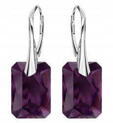 Mennica Świdnicka Fülbevaló Ezüst 925 Lógó Kristályok Női Kapcsos Angol Ajándék